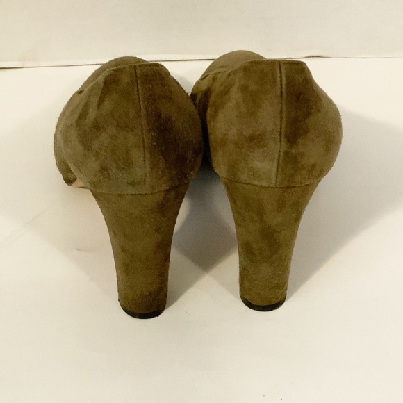 Calvin Klein Womens Green Suede Pumps Heels Made In Italy Size 8M - Picture 4 of 8
